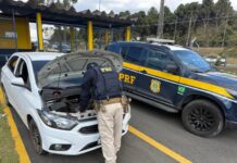 GM Onix furtado em São Paulo é recuperado pela PRF na BR 146 em Poços de Caldas (MG) — Polícia Rodoviária Federal Onix recuperado Poços de Caldas.jpeg.jpg