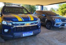 PRF recupera veículo em Água Clara (MS) — Polícia Rodoviária Federal PRF recupera veículo em Água Clara (MS).jpg