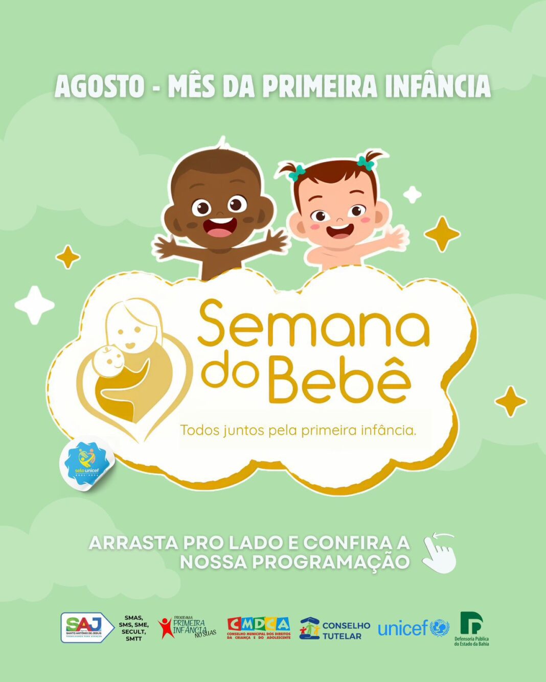 Prefeitura de Santo Antônio de Jesus realizará Semana do Bebê Prefeitura de Santo Antônio de Jesus realizará Semana do Bebê com foco na valorização da primeira infância – Prefeitura de Santo Antônio de Jesus - BA