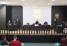 PRF participa da quarta edição do projeto Júri Simulado na ETI Padre Josimo em Palmas/TO — Polícia Rodoviária Federal palco.jpg