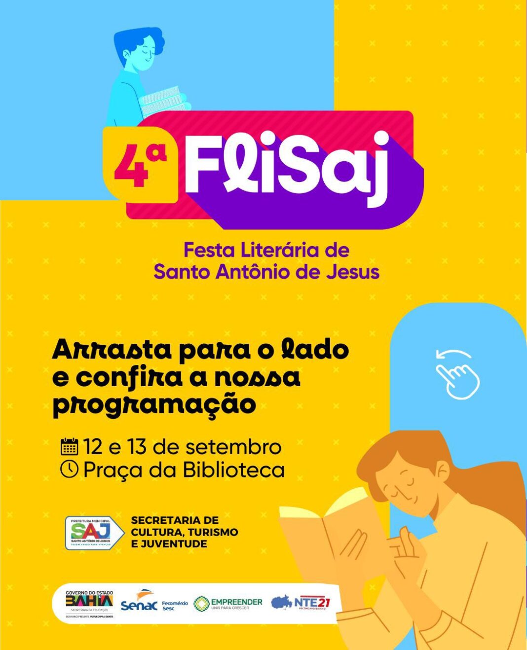 Prefeitura de Santo Antônio de Jesus realizará 4ª Edição da Prefeitura de Santo Antônio de Jesus realizará 4ª Edição da FLISAJ, que celebrará a literatura como expressão da cultura popular brasileira – Prefeitura de Santo Antônio de Jesus - BA
