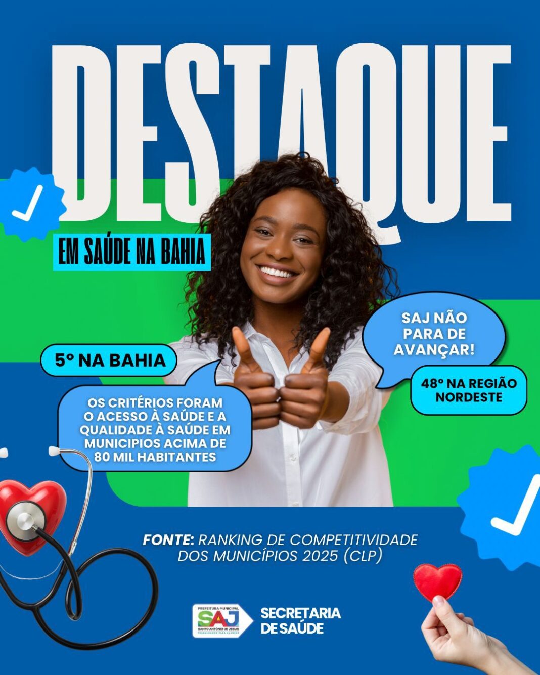 Prefeitura de Santo Antônio de Jesus vê trabalho realizado na Prefeitura de Santo Antônio de Jesus vê trabalho realizado na Saúde se destacar em ranking nacional de qualidade na saúde – Prefeitura de Santo Antônio de Jesus - BA