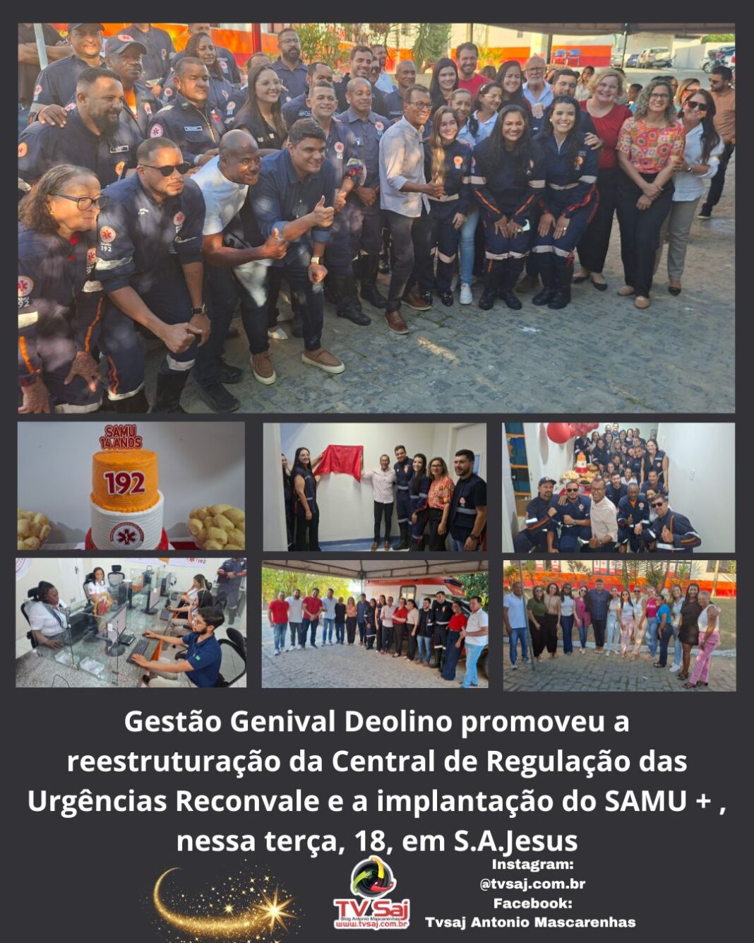inaugração central regulação do Samu, saj