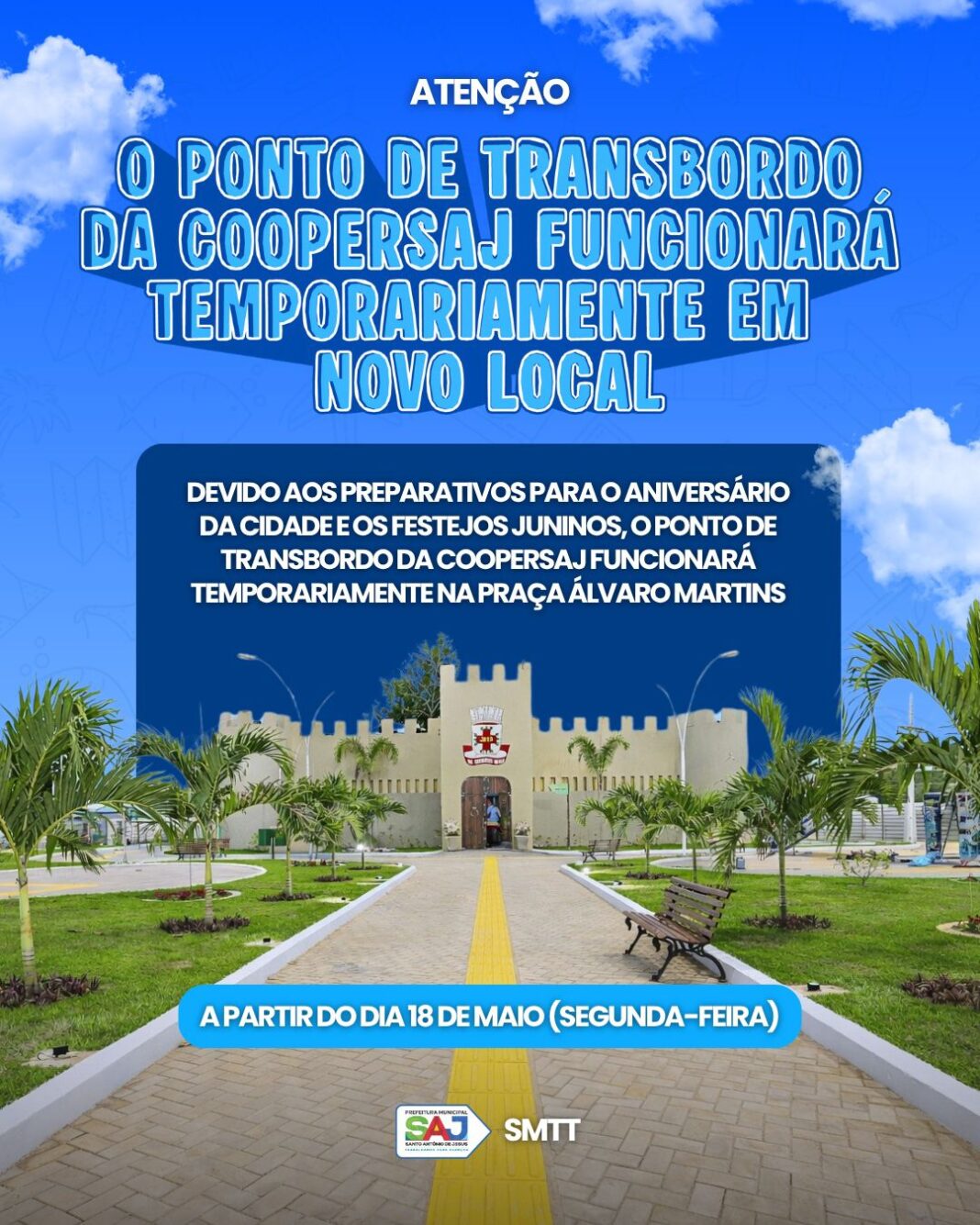 Prefeitura de Santo Antônio de Jesus anuncia mudança temporária do ponto de transbordo da Coopersaj – Prefeitura de Santo Antônio de Jesus - BA
