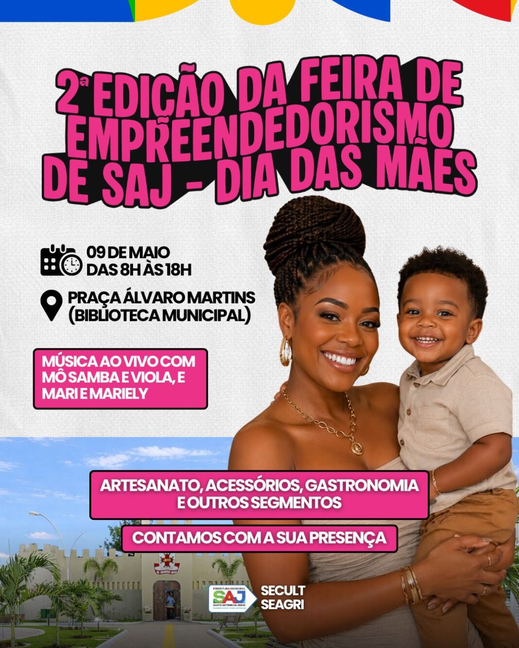 Prefeitura de Santo Antônio de Jesus realizará a 2ª Edição da Feira de Empreendedorismo, especial Dia das Mães – Prefeitura de Santo Antônio de Jesus - BA