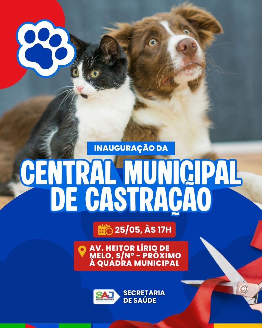 Prefeitura de Santo Antônio de Jesus realizará inauguração da Central Prefeitura de Santo Antônio de Jesus realizará inauguração da Central de Castração na próxima segunda-feira (25) – Prefeitura de Santo Antônio de Jesus - BA