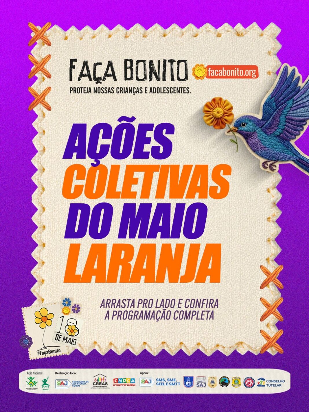 SAJ: Prefeitura promove programação especial do Maio Laranja com ações coletivas de enfrentamento ao abuso e à exploração sexual de crianças e adolescentes – Prefeitura de Santo Antônio de Jesus - BA