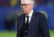 Ancelotti vê melhora do Brasil e espera ter Neymar contra a Escócia Ancelotti vê melhora do Brasil e espera ter Neymar contra a Escócia