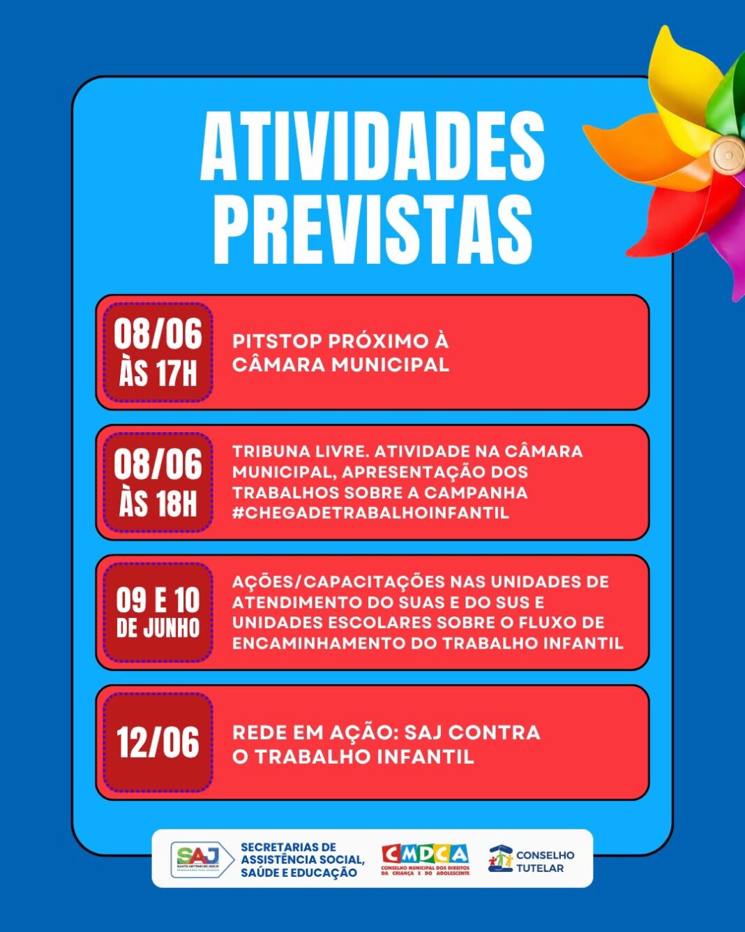 Prefeitura de Santo Antônio de Jesus promove campanha de combate ao trabalho infantil com programação de conscientização – Prefeitura de Santo Antônio de Jesus - BA