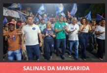 Candidatos a deputados recebidos de forma entusiasta, nessa quarta-feira, 16, em Salinas da Margarida