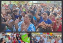 Muita diversão com distribuição de binquedos, guloseimas, refrigerantes, no Dia das Crianças em Muniz Ferreira